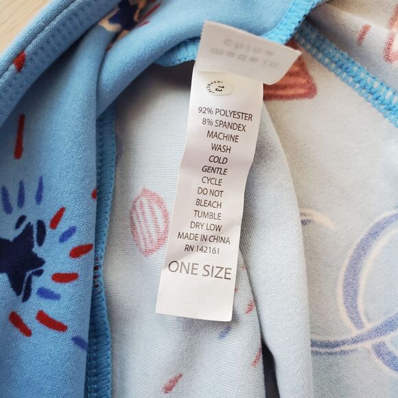 NEW LuLaRoe Light Blue Firework Leggings - Picture 8 of 8